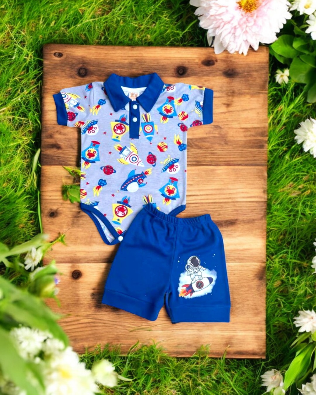 Conjunto Polo de astronauta