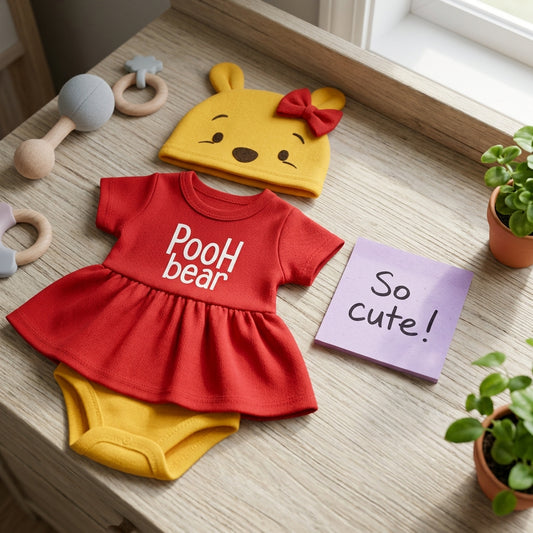 Body Vestido "Pooh Bear" con Gorro – Edición Especial