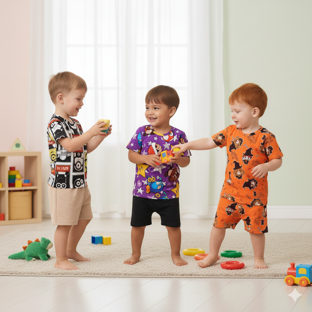 SET CONJUNTO DEPORTIVO X3 PARA NIÑOS DE 1 A 5 AÑOS