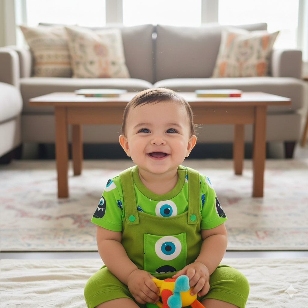 Overol con camiseta Mike wazoswky