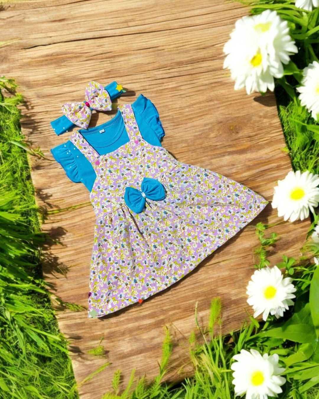 Vestido Niña Celeste