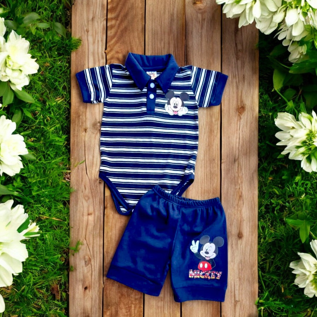 Polo de Mickey Mouse Azul oscuro