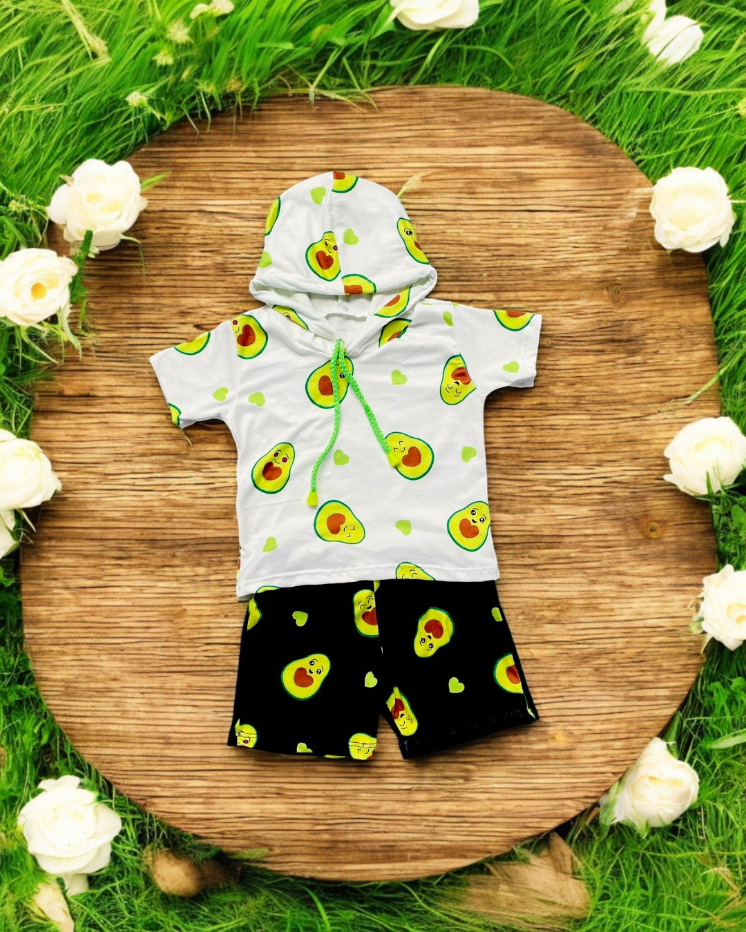 🛍️ Conjunto Capucha Aguacate – ¡Frescura y estilo en cada aventurita! 🥑