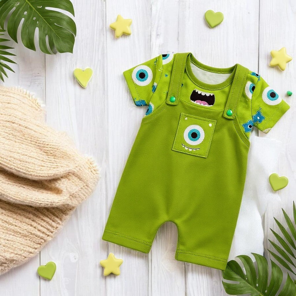Overol con camiseta Mike wazoswky