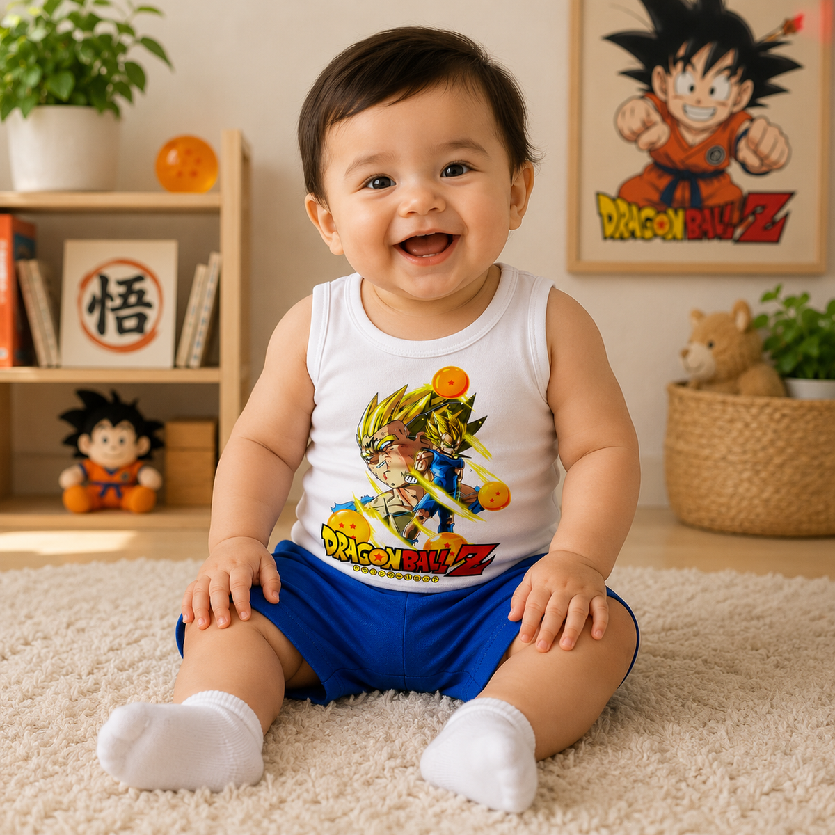 Caserito Príncipe Saiyajin – Camisilla + Short