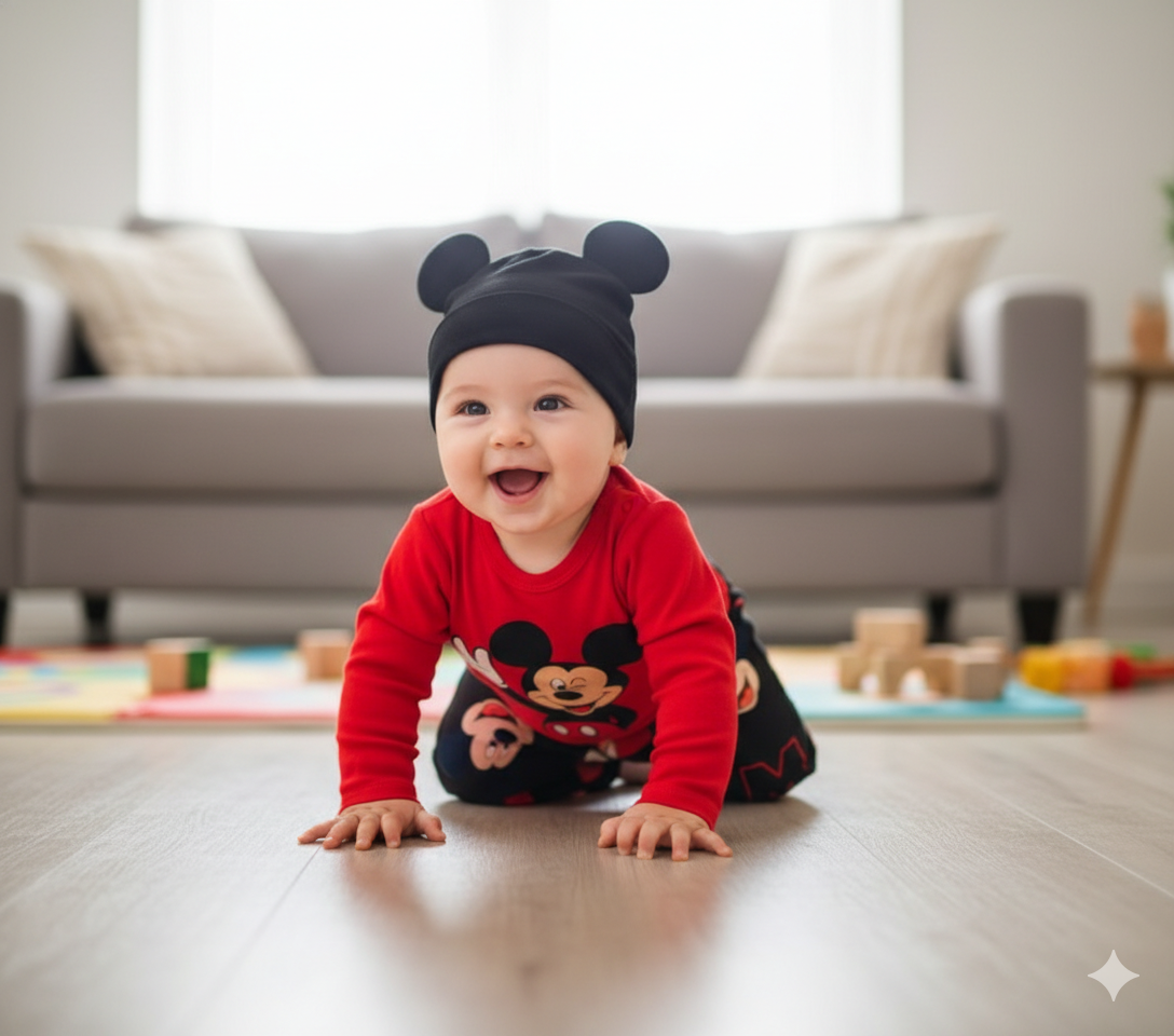 Trío de Bodys: Mike Wazowski, Mickey y Winnie Pooh –