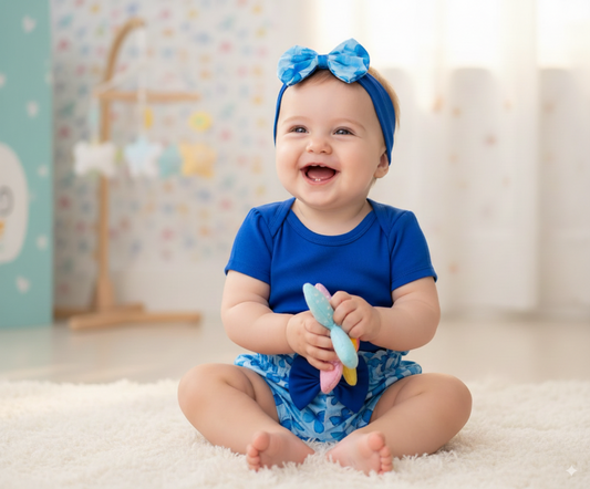 Conjunto de Bebé “Mariposas Azules” – 3 Piezas