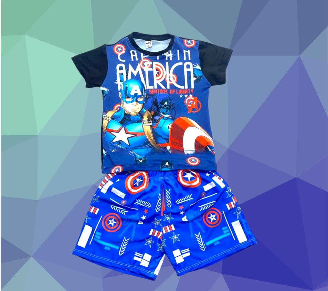 Conjunto Junior capitán America