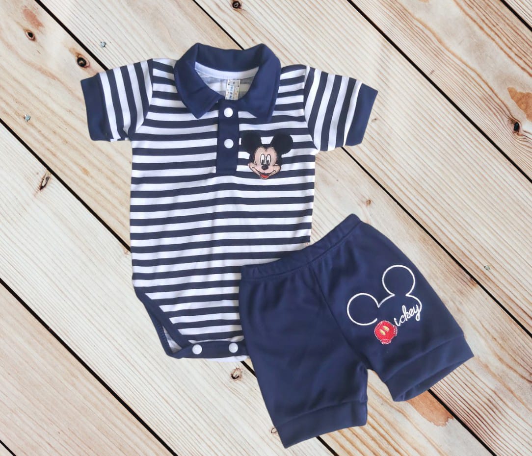 Conjunto Mickey Mouse Azul Oscuro