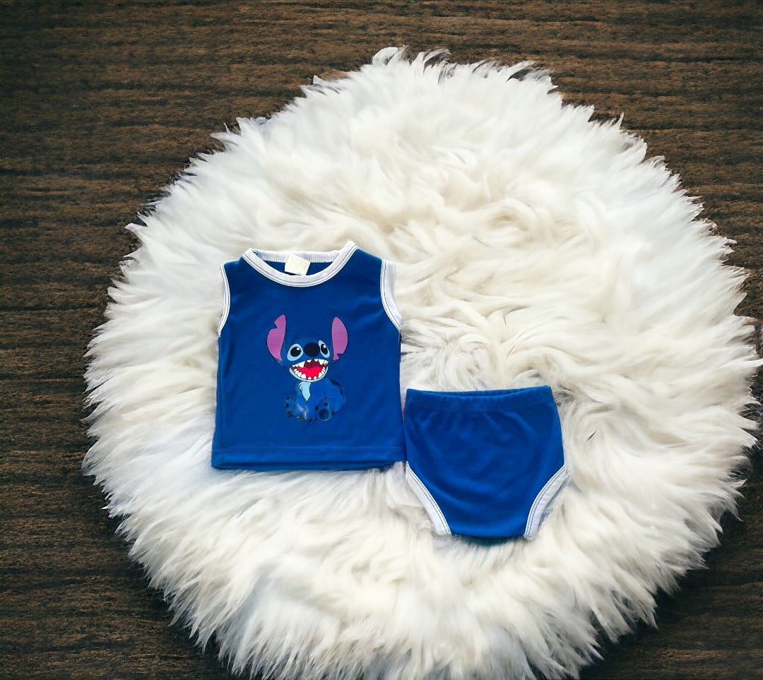 SET X 4 conjunto camiseta y calzon para bebe