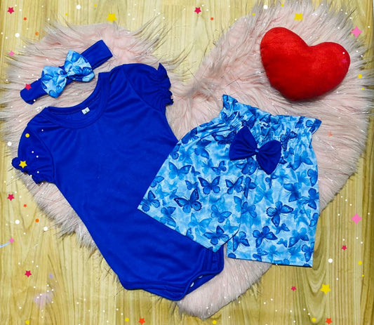 Conjunto short Azul