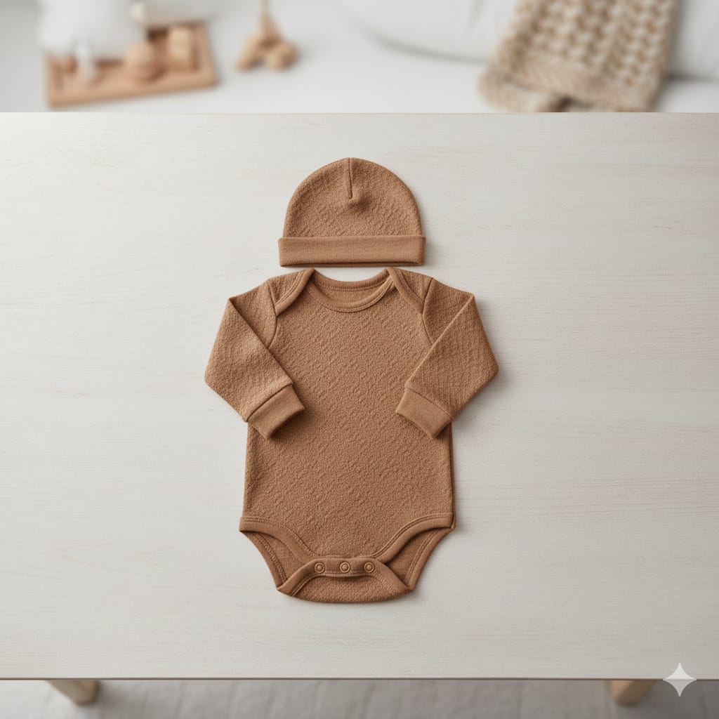 Pack 3 Bodys y Gorros para Bebé - Estilo, suavidad y  Confort Garantizado