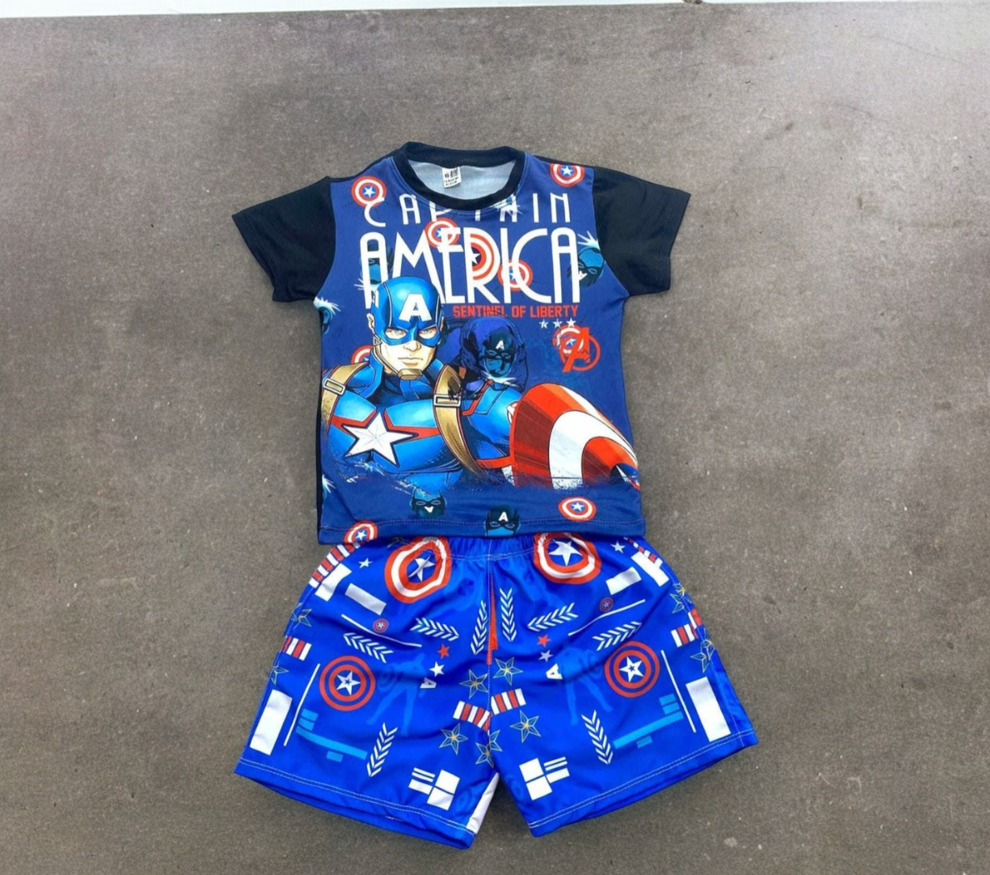 Conjunto Junior capitán America