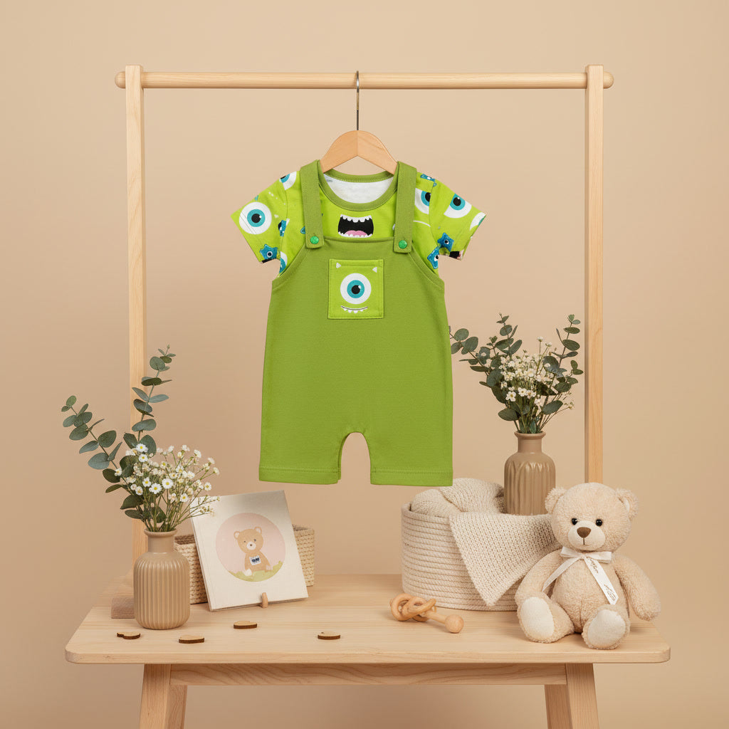 Overol con camiseta Mike wazoswky