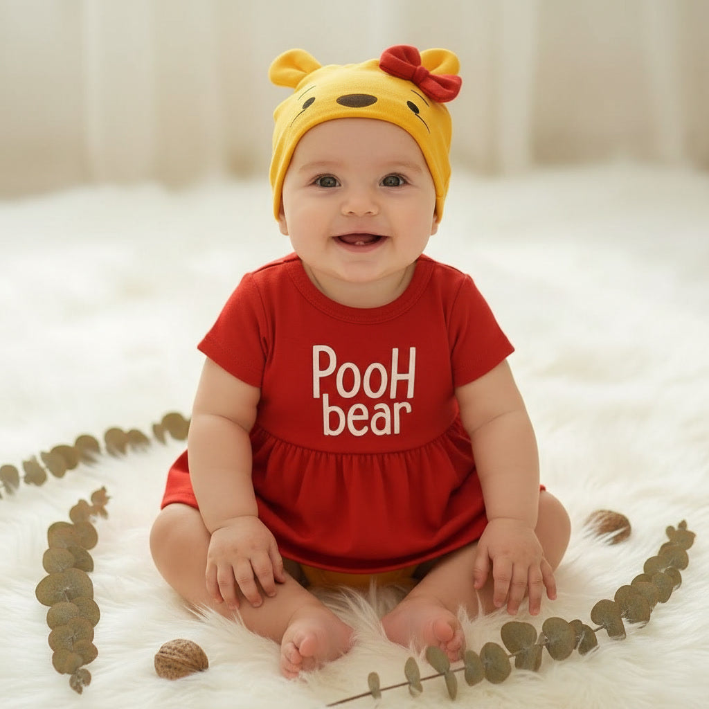 Body Vestido "Pooh Bear" con Gorro – Edición Especial