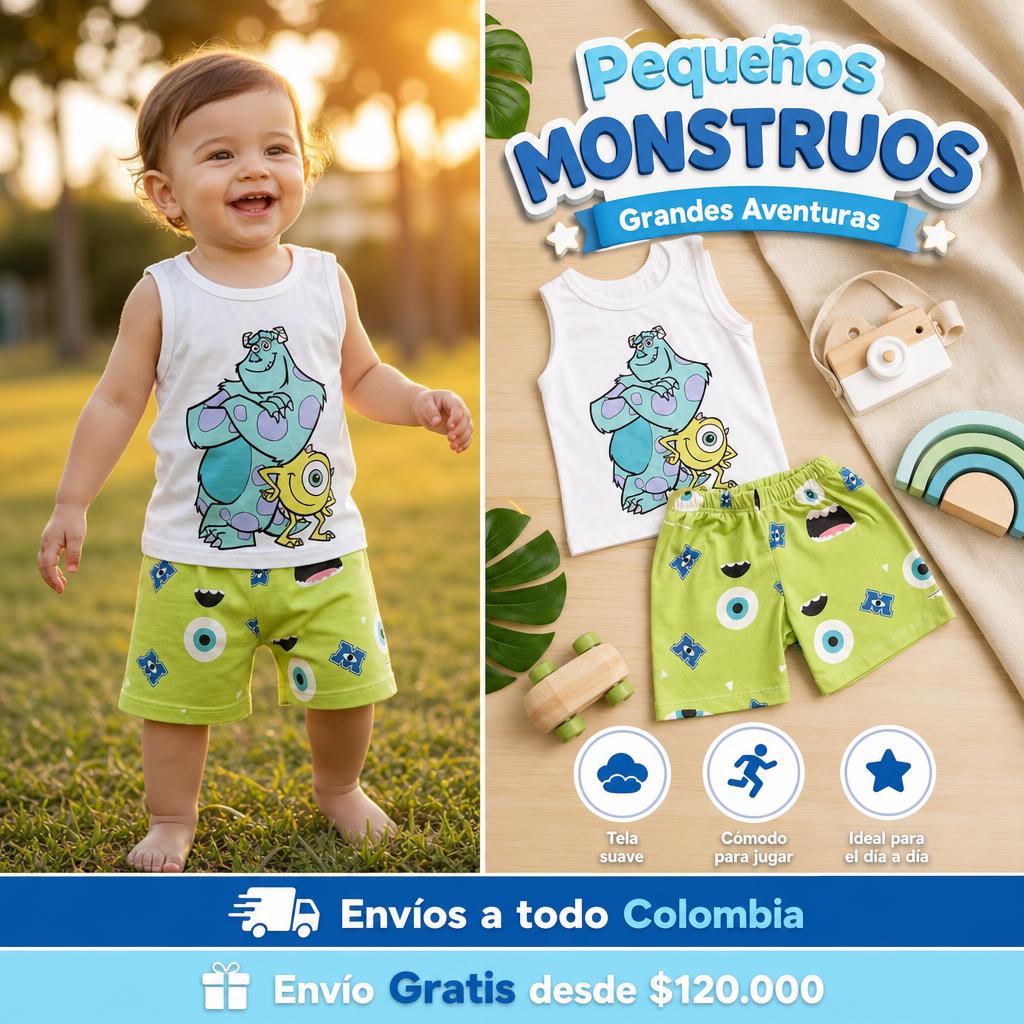Combo x5 Conjuntos para Bebé | Comodidad para toda la semana