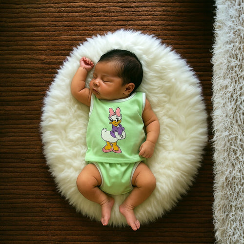 conjunto camiseta y calzon para bebe  niña